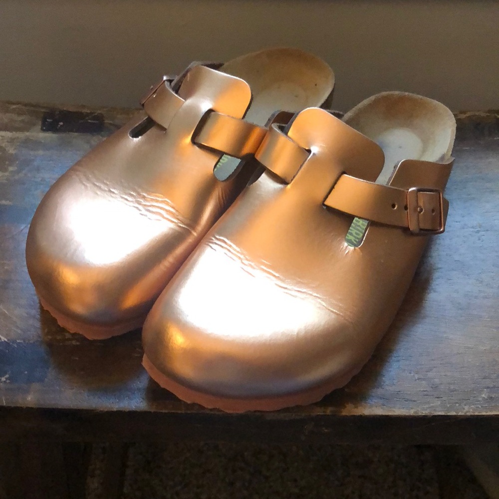 Birkenstock Boston clog - gold metallic - size 36